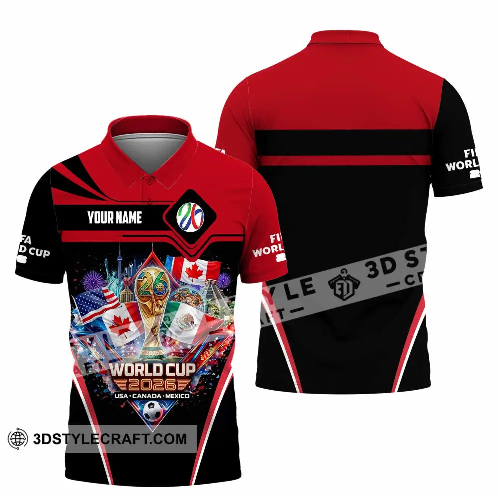 Unisex Shirt - Custom World Cup 2026 3D Shirt Polo Shirt / S T-shirt