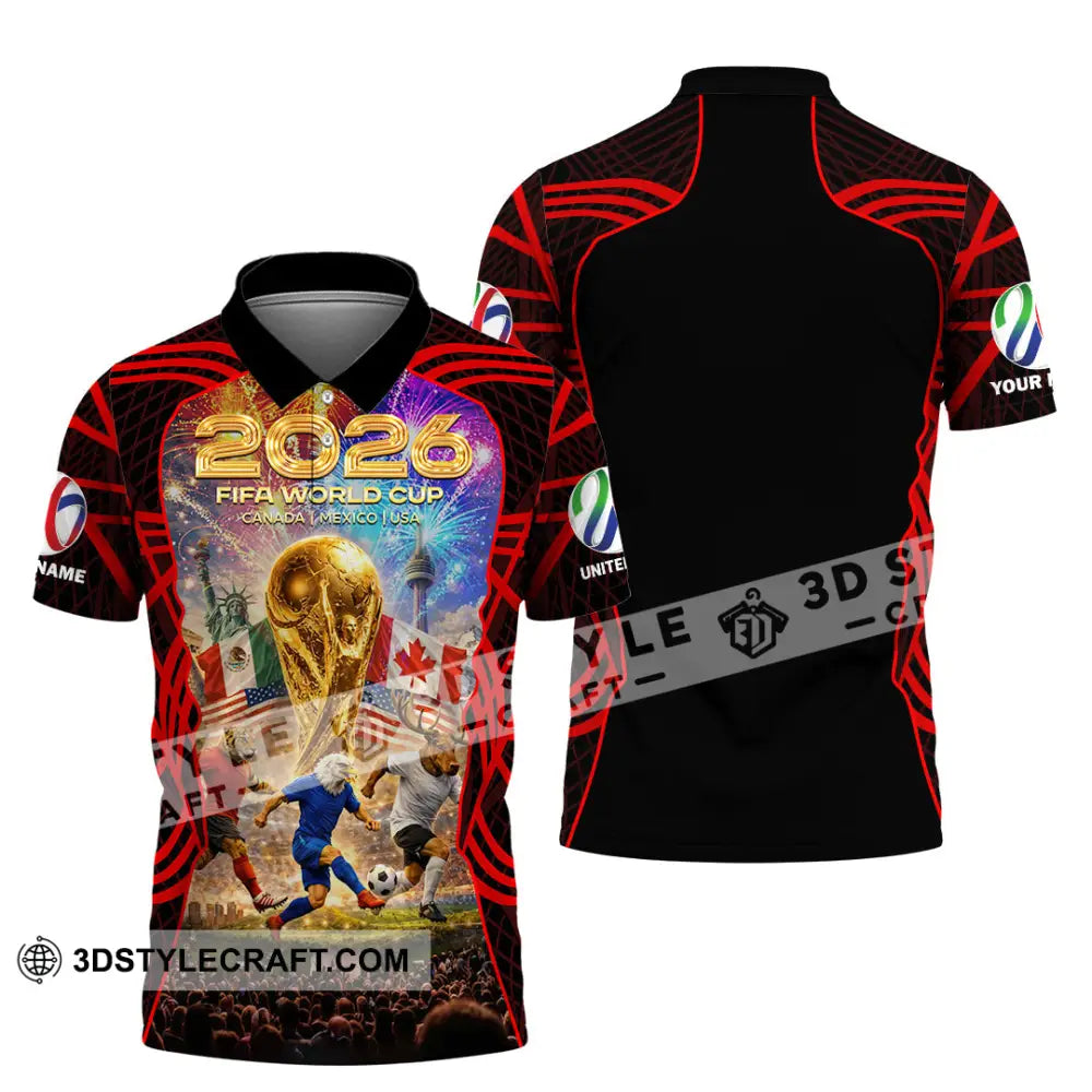 Unisex Shirt - Custom World Cup 2026 3D Shirt Polo Shirt / S T-shirt
