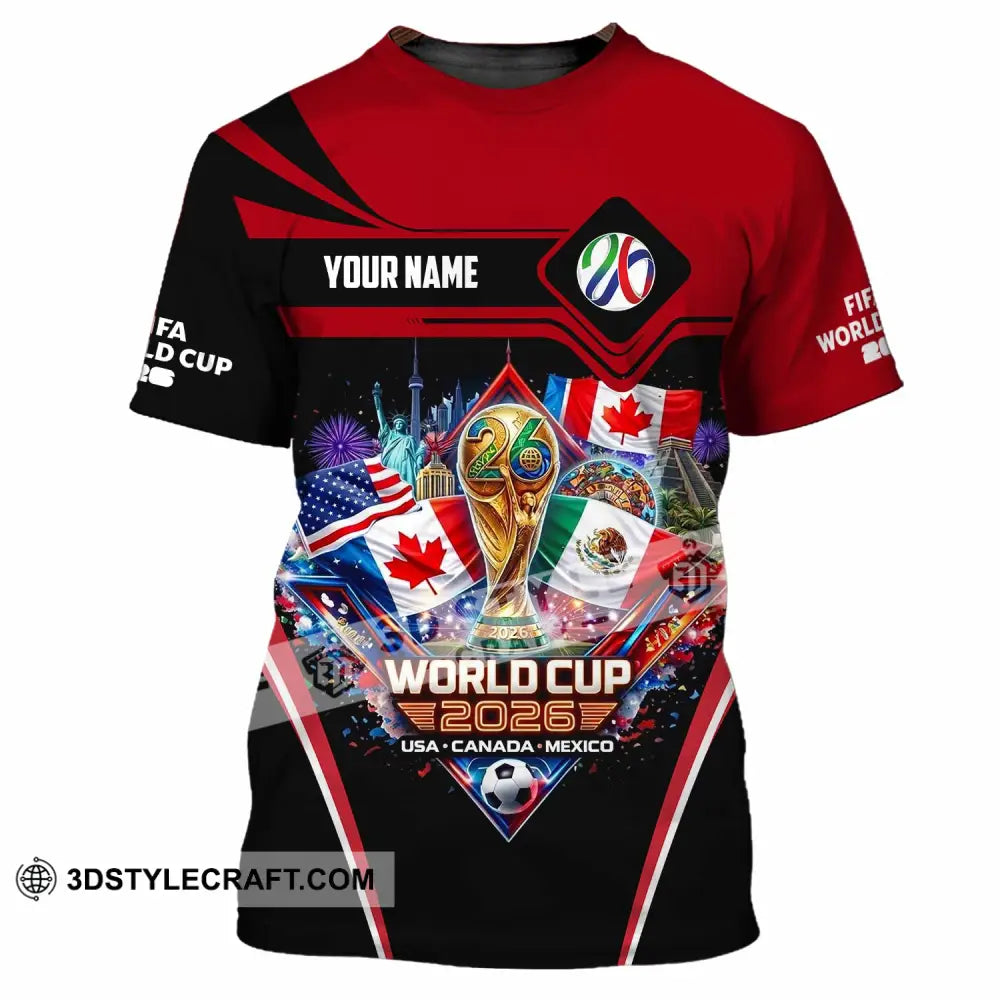 Unisex Shirt - Custom World Cup 2026 3D Shirt T-Shirt / S T-shirt