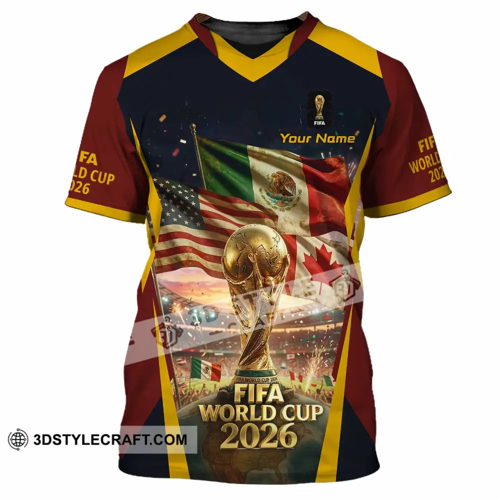 Unisex Shirt - Custom World Cup 2026 3D Shirt T-Shirt / S T-shirt