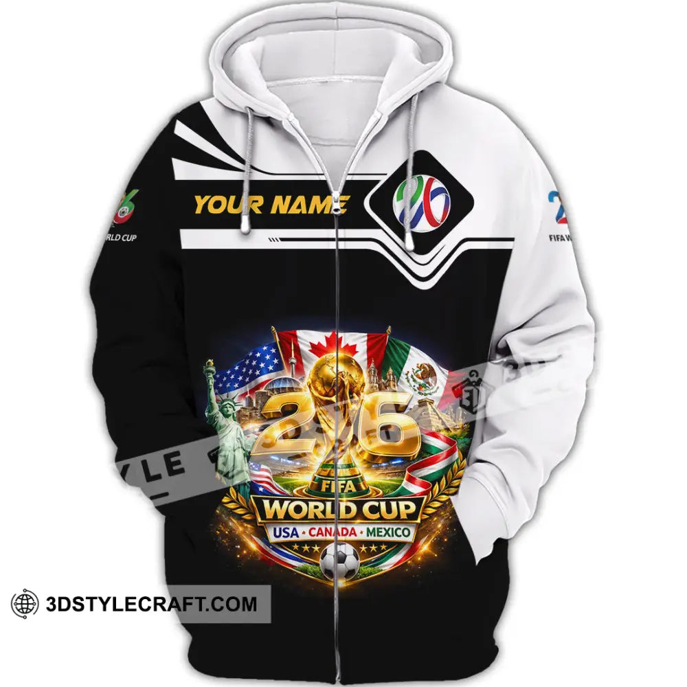 Unisex Shirt - Custom World Cup 2026 3D Shirt - Zipper Hoodie / S - T-shirt