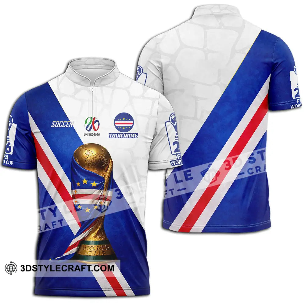 Unisex Shirt - Custom World Cup 2026 3D Shirt Zipper Polo Shirt / S T-shirt