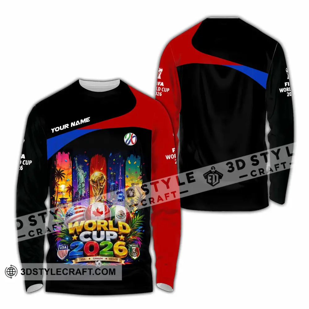 Unisex Shirt - Custom World Cup 2026 Shirt - Long Sleeve Shirt / S - T-shirt