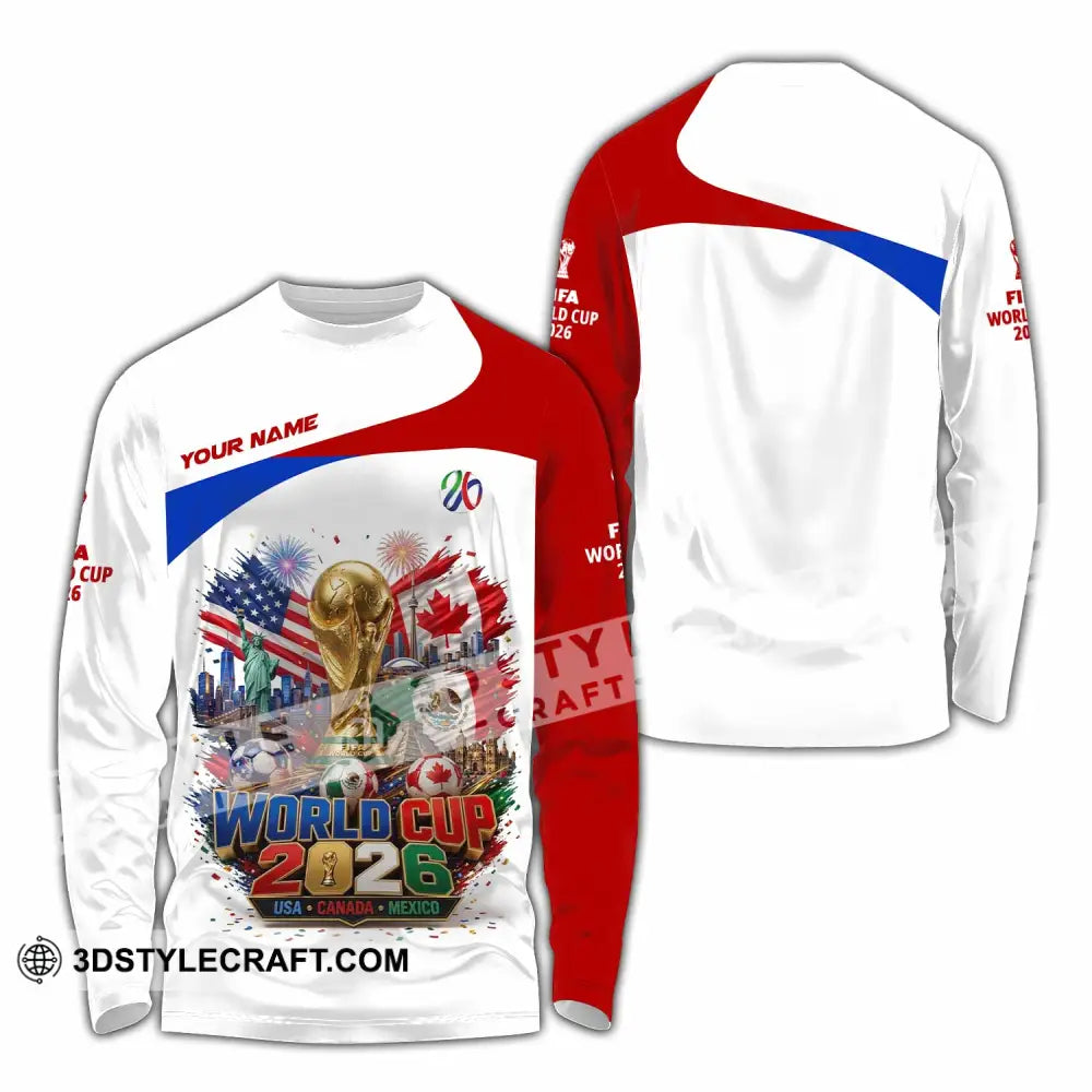 Unisex Shirt - Custom World Cup 2026 Shirt - Long Sleeve Shirt / S - T-shirt