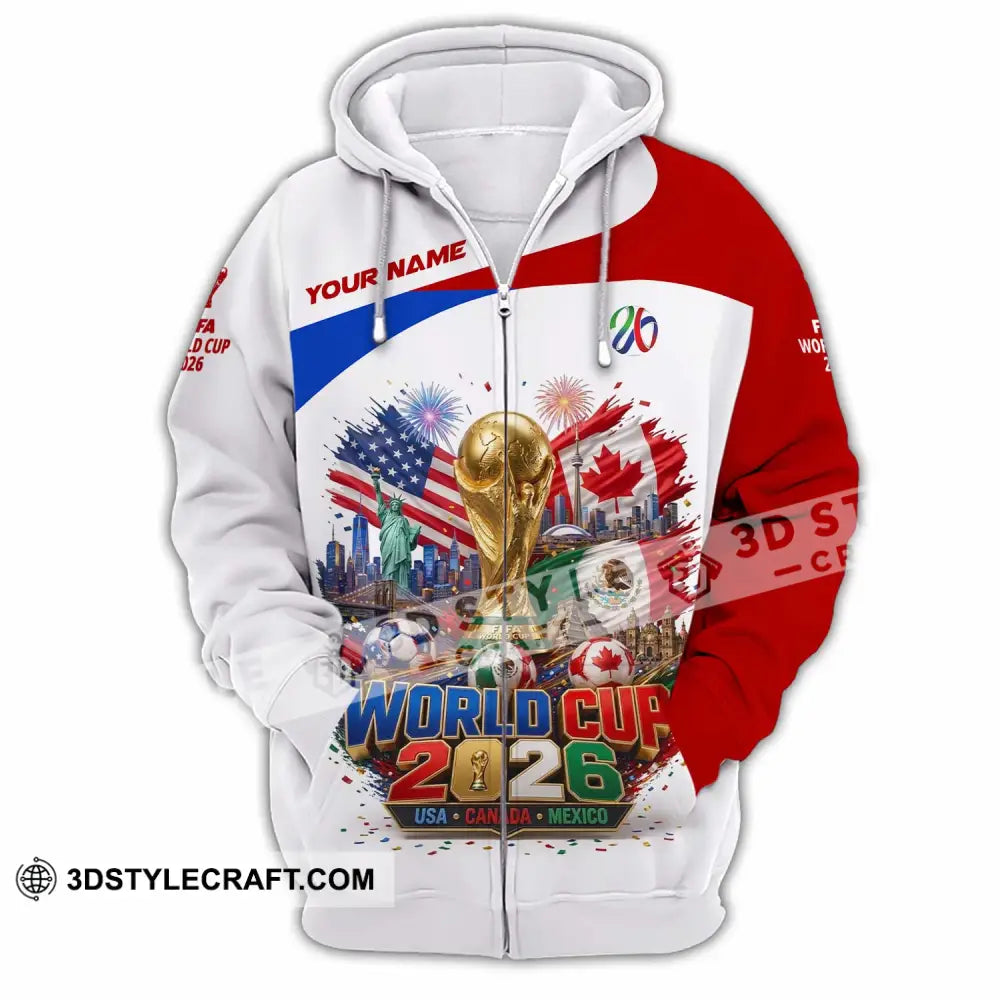 Unisex Shirt - Custom World Cup 2026 Shirt - Zipper Hoodie / S - T-shirt