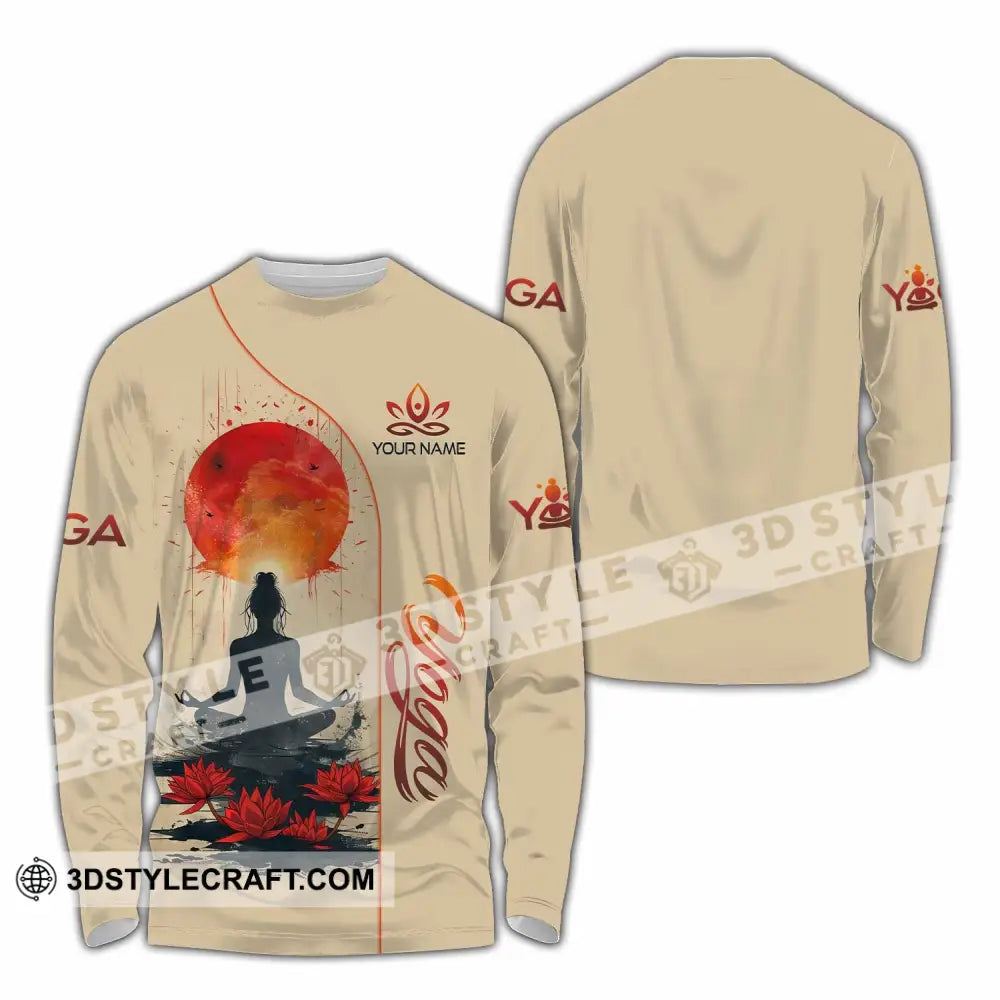 Unisex Shirt - Custom Yoga Relax Shirt Long Sleeve Shirt / S T-shirt