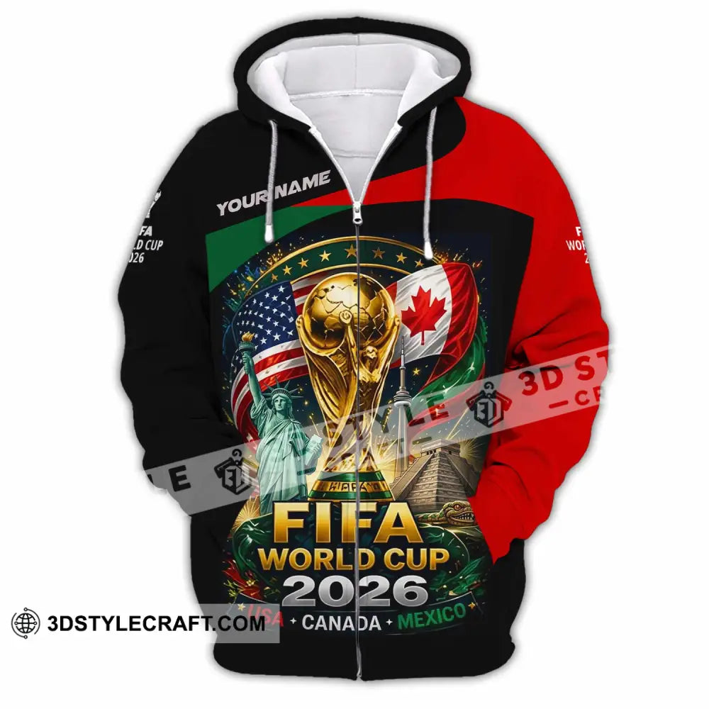 Unisex Shirt - Custom World Cup 2026 Shirt - Zipper Hoodie / S - T-shirt