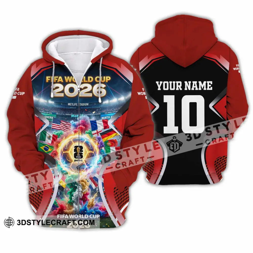 Unisex Shirt - Custom World Cup 2026 Shirt - Zipper Hoodie / S - T-shirt