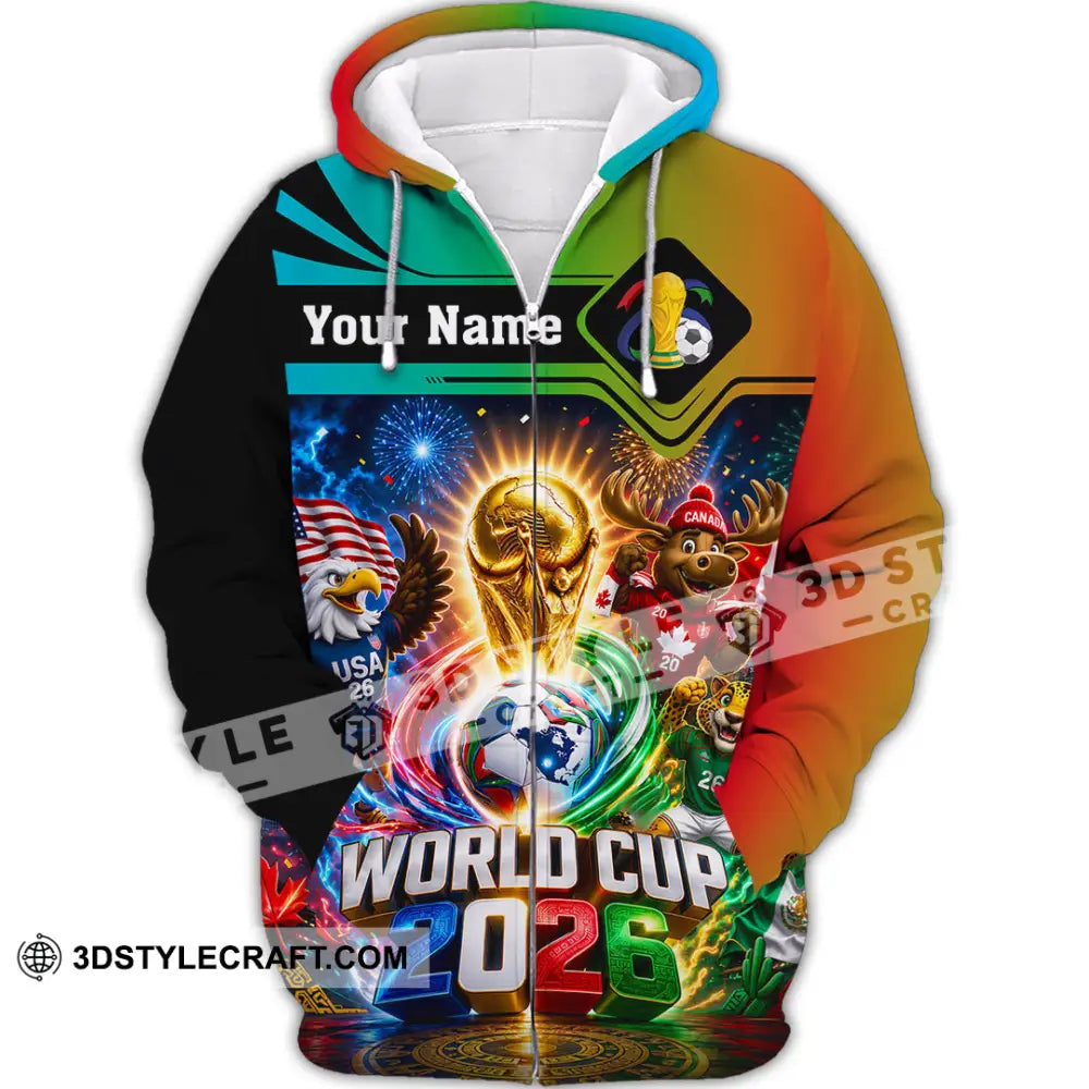 Unisex Shirt - Custom World Cup 2026 Shirt - Zipper Hoodie / S - T-shirt