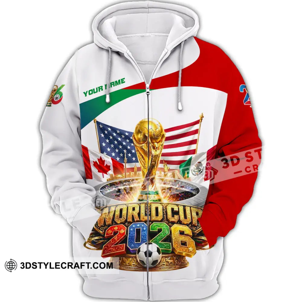 Unisex Shirt - Custom World Cup 2026 Shirt - Zipper Hoodie / S - T-shirt