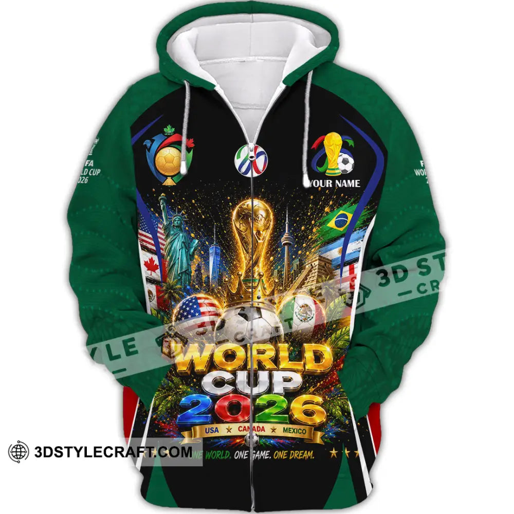 Unisex Shirt - Custom World Cup 2026 Shirt - Zipper Hoodie / S - T-shirt