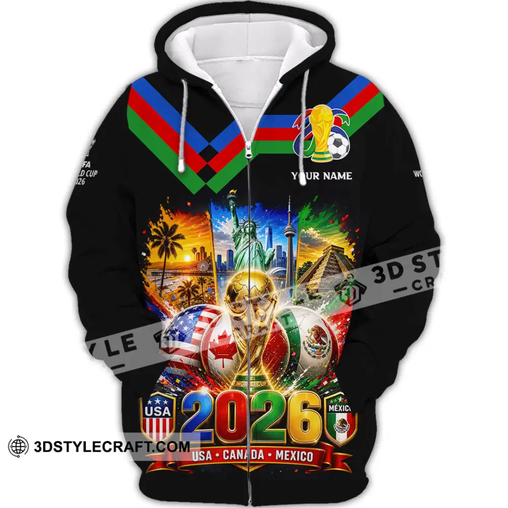 Unisex Shirt - Custom World Cup 2026 Shirt - Zipper Hoodie / S - T-shirt
