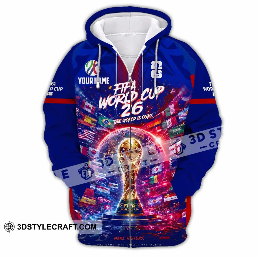 Unisex Shirt - Custom World Cup 2026 Shirt - Zipper Hoodie / S - T-shirt