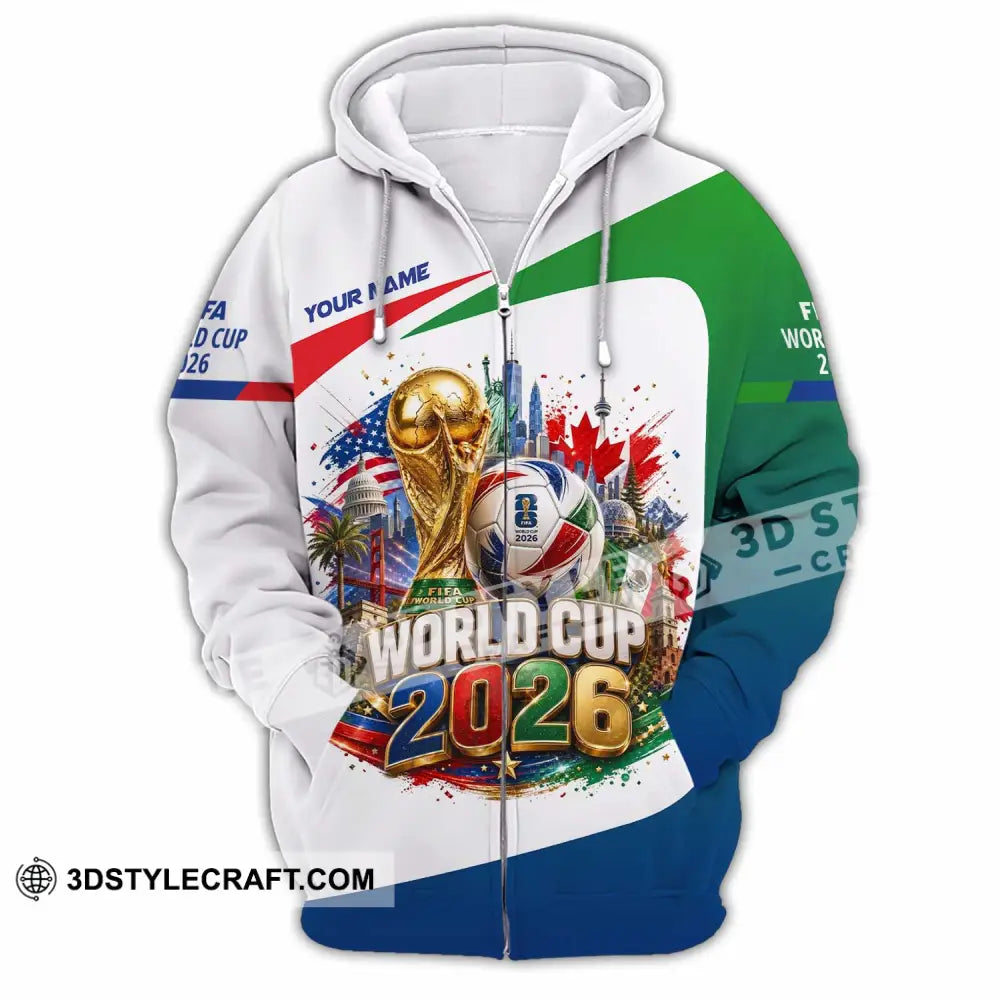 Unisex Shirt - Custom World Cup 2026 Shirt - Zipper Hoodie / S - T-shirt