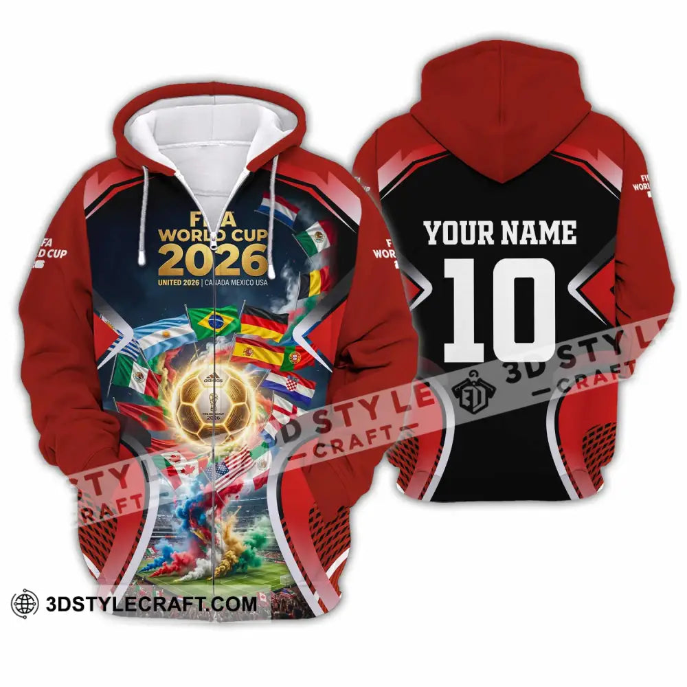 Unisex Shirt - Custom World Cup 2026 Shirt - Zipper Hoodie / S - T-shirt
