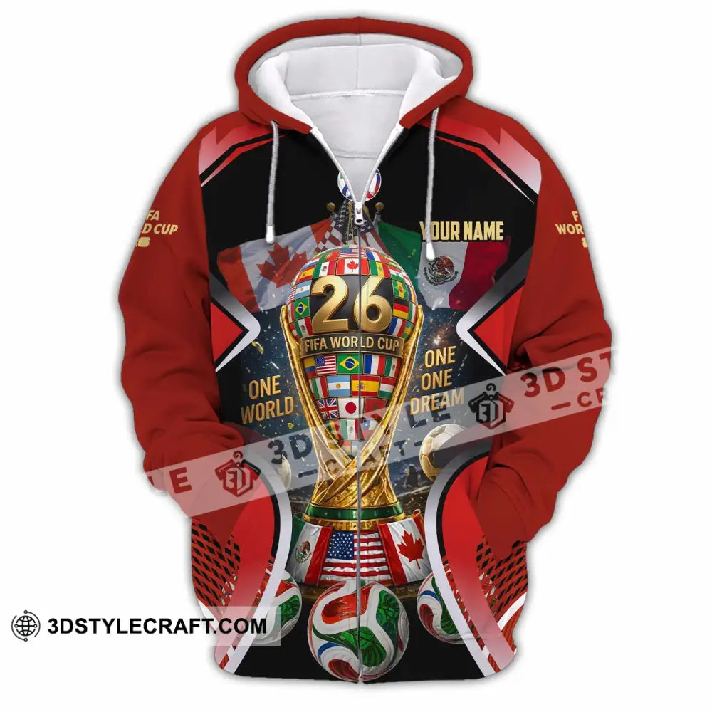 Unisex Shirt - Custom World Cup 2026 Shirt - Zipper Hoodie / S - T-shirt