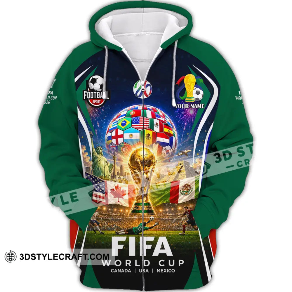 Unisex Shirt - Custom World Cup 2026 Shirt - Zipper Hoodie / S - T-shirt