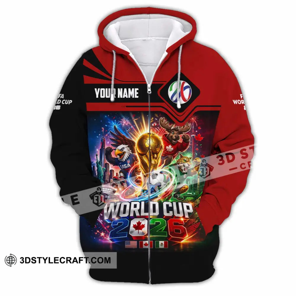 Unisex Shirt - Custom World Cup 2026 Shirt - Zipper Hoodie / S - T-shirt