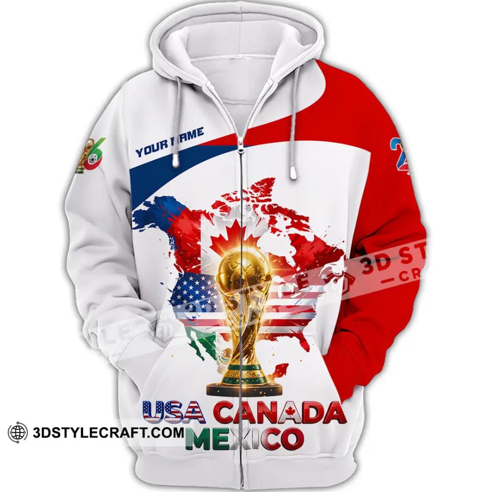 Unisex Shirt - Custom World Cup 2026 Shirt - Zipper Hoodie / S - T-shirt