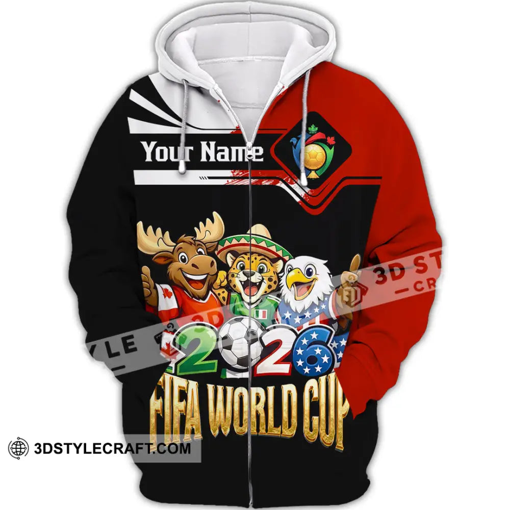 Unisex Shirt - Custom World Cup 2026 Shirt - Zipper Hoodie / S - T-shirt