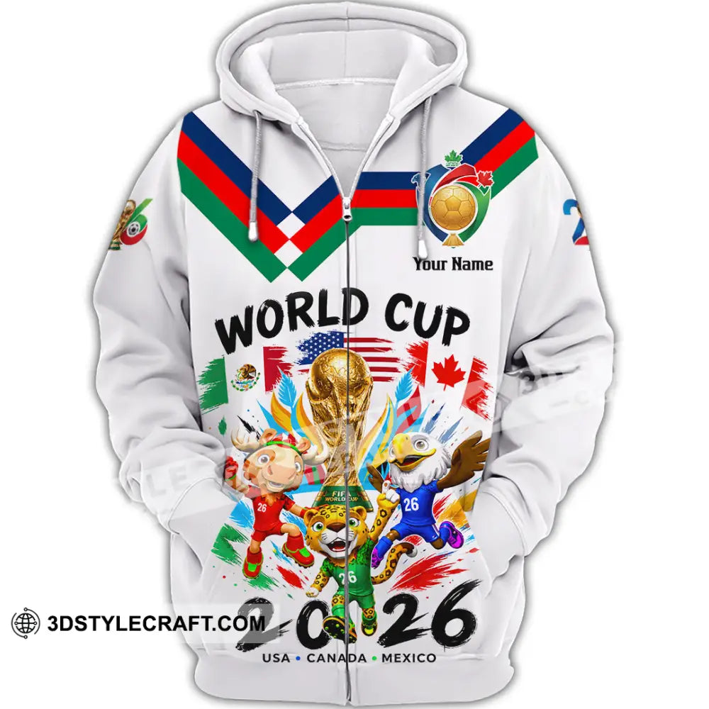 Unisex Shirt - Custom World Cup 2026 Shirt - Zipper Hoodie / S - T-shirt