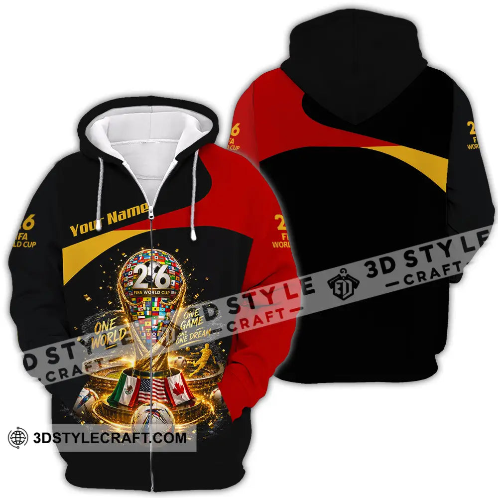 Unisex Shirt - Custom World Cup 2026 Shirt - Zipper Hoodie / S - T-shirt