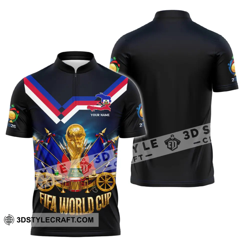 Unisex Shirt - Custom World Cup 2026 Shirt - Zipper Polo Shirt / S - T-shirt
