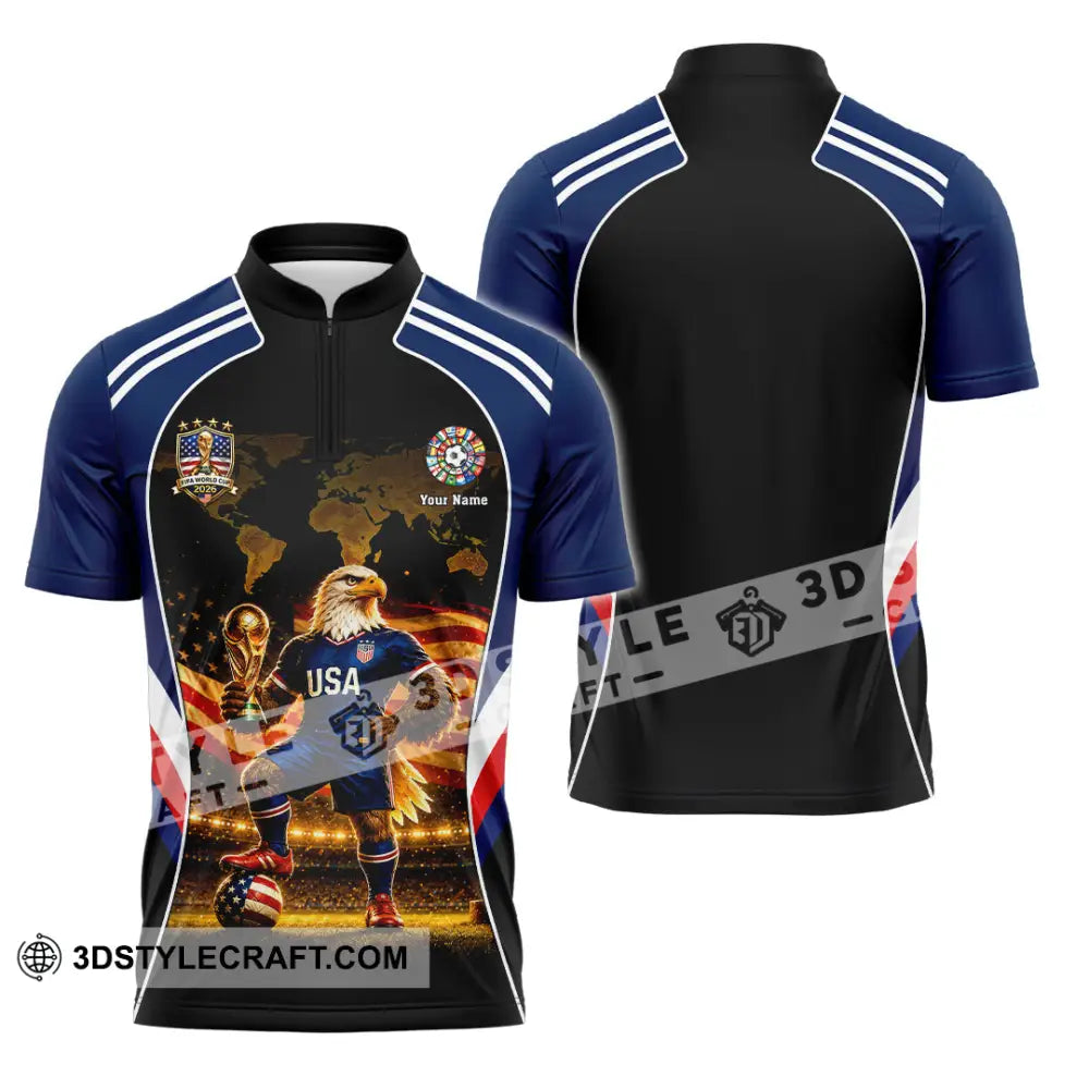Unisex Shirt - Custom World Cup 2026 Shirt - Zipper Polo Shirt / S - T-shirt