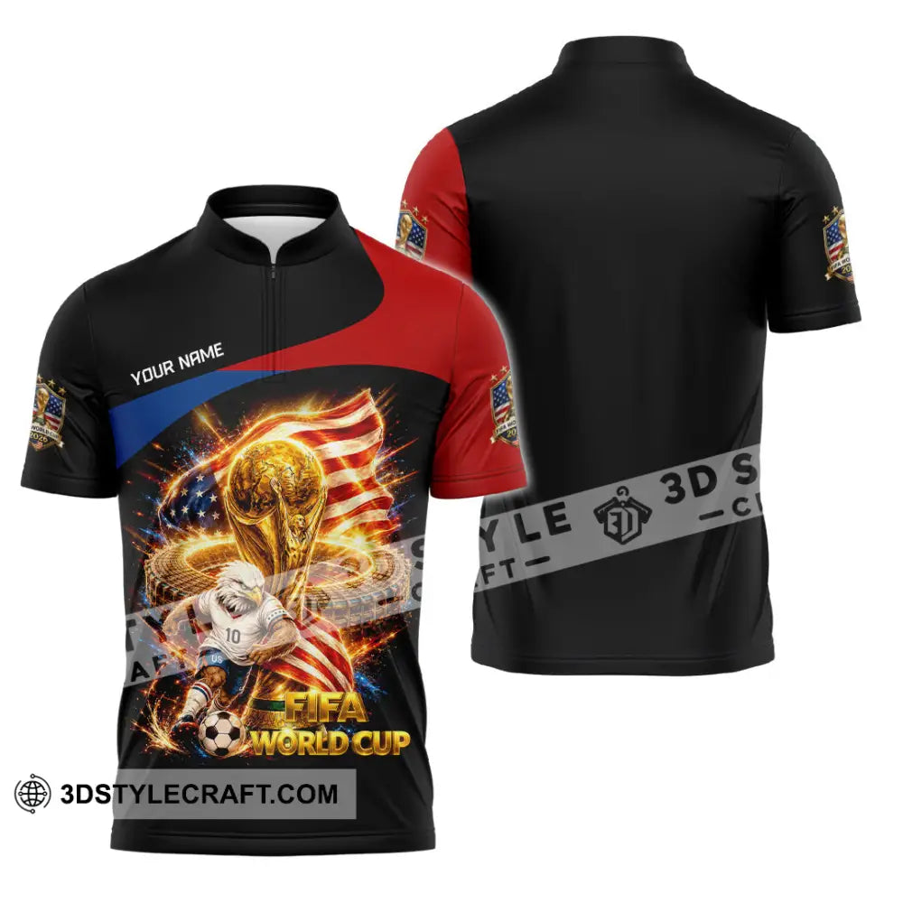 Unisex Shirt - Custom World Cup 2026 Shirt - Zipper Polo Shirt / S - T-shirt