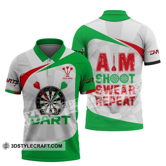 Unisex Shirt, Darts Shirt, Darts T-Shirt, Shoot Swear Repeat, Darts Lover Gift, Darts Gamer T-Shirt style option 4