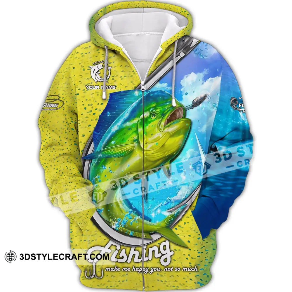 Unisex Shirt Mahi Fishing Hoodie Gift Zipper / S T-Shirt