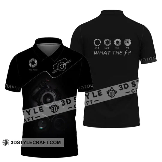Unisex Shirt, Photographer Shirt, Custom Name - T-shirt For Photographers style option 4