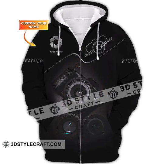 Unisex Shirt, Photographer Shirt, Custom Name - T-shirt For Photographers style option 2