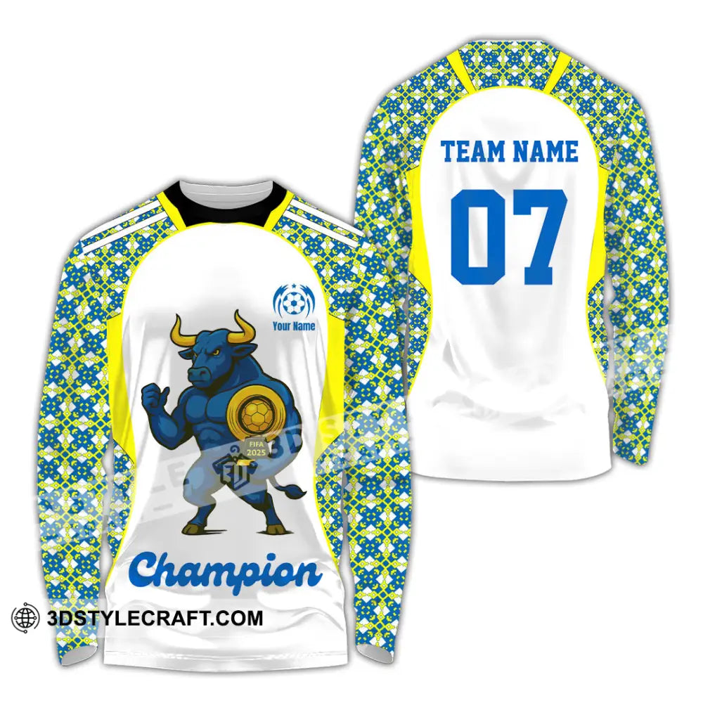 Unisex Shirt - Real Madrid Custom Fifa Club World Cup Shirt Long Sleeve Shirt / S T-shirt