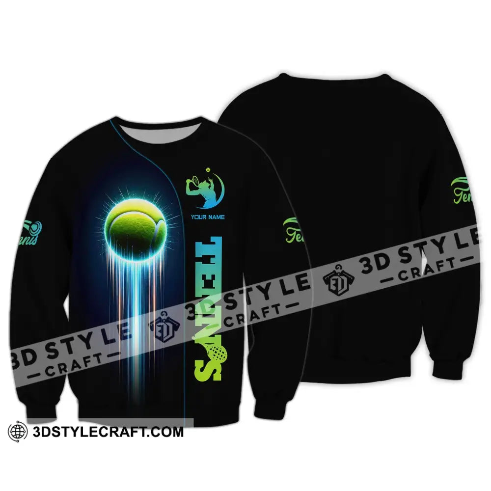 Unisex Shirt Tennis Lover T-Shirt Gift Player Apparel Long Sleeve / S