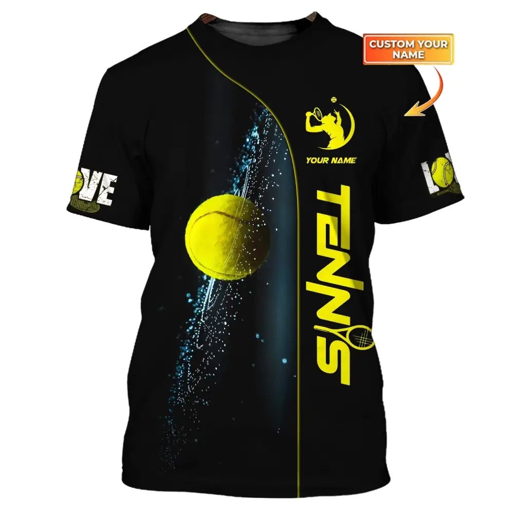 Unisex Shirt Tennis T-Shirt Lover Gift Player Apparel / S