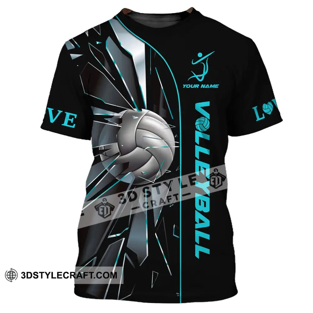 Unisex Shirt Volleyball Custom Love T-Shirt For Club Gift Players / S