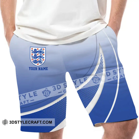 Unisex Short Pants - Custom Name And Number, England Euro 2024 Short Pants style option 2
