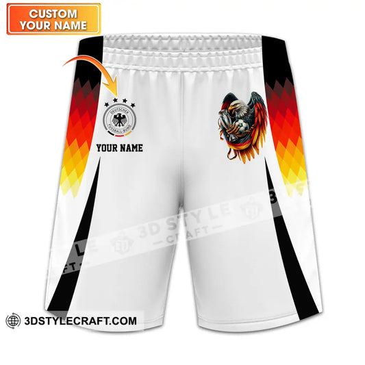 Unisex Short Pants - Custom Name And Number Euro 2024 National Team Germany Eagle Hugs The Ball S