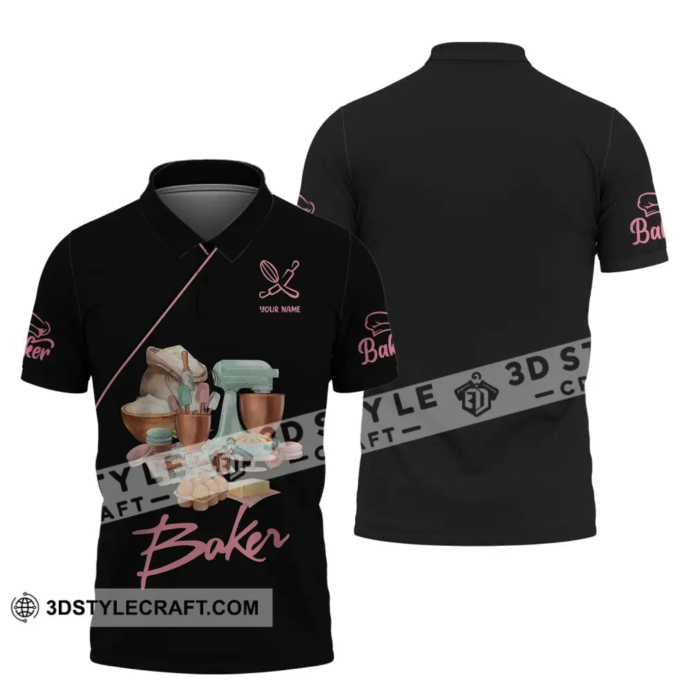 Unisex T-Shirt Baker Shirt Hoodie Baking Gift For Lovers Polo / S