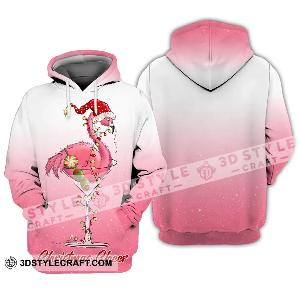 Unisex T-Shirt Christmas Flamingo Shirt Hoodie For