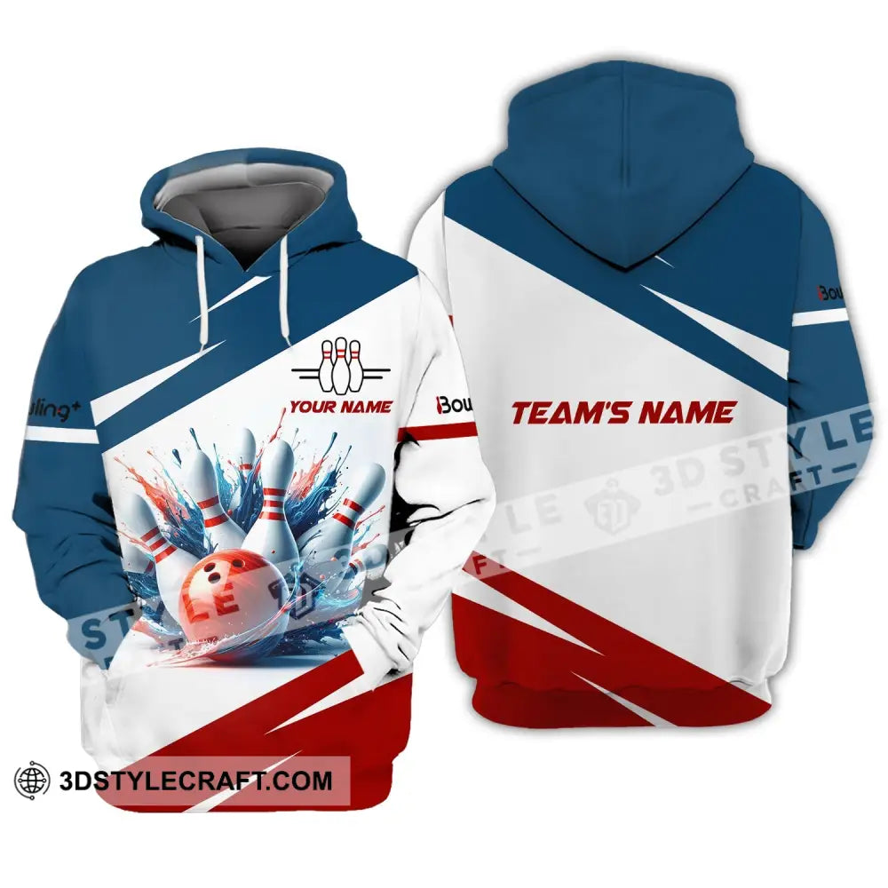 Unisex T-Shirt Custom Name And Team Bowling Club Shirt For Lovers Hoodie / S