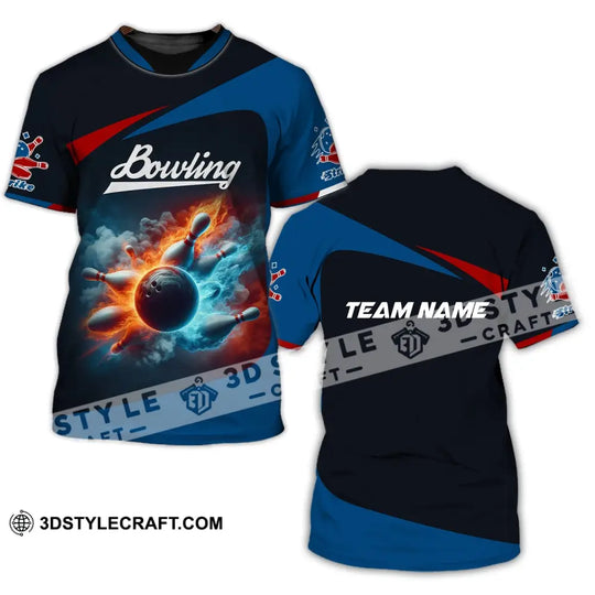 Unisex T-Shirt, Custom Team Name Bowling T-Shirt, Bowling Club Shirt, Shirt For Bowling Lovers style option 1