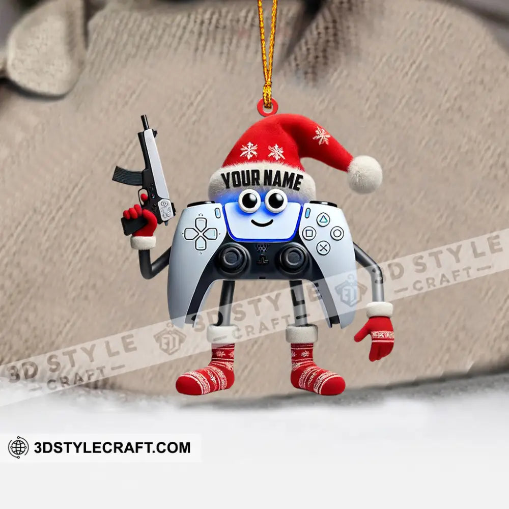 Video Gamer Home Decor Christmas Ornament Personalized