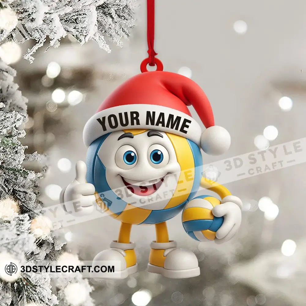 Volleyball Christmas Home Decor Christmas Ornament Personalized Ornament Ornament
