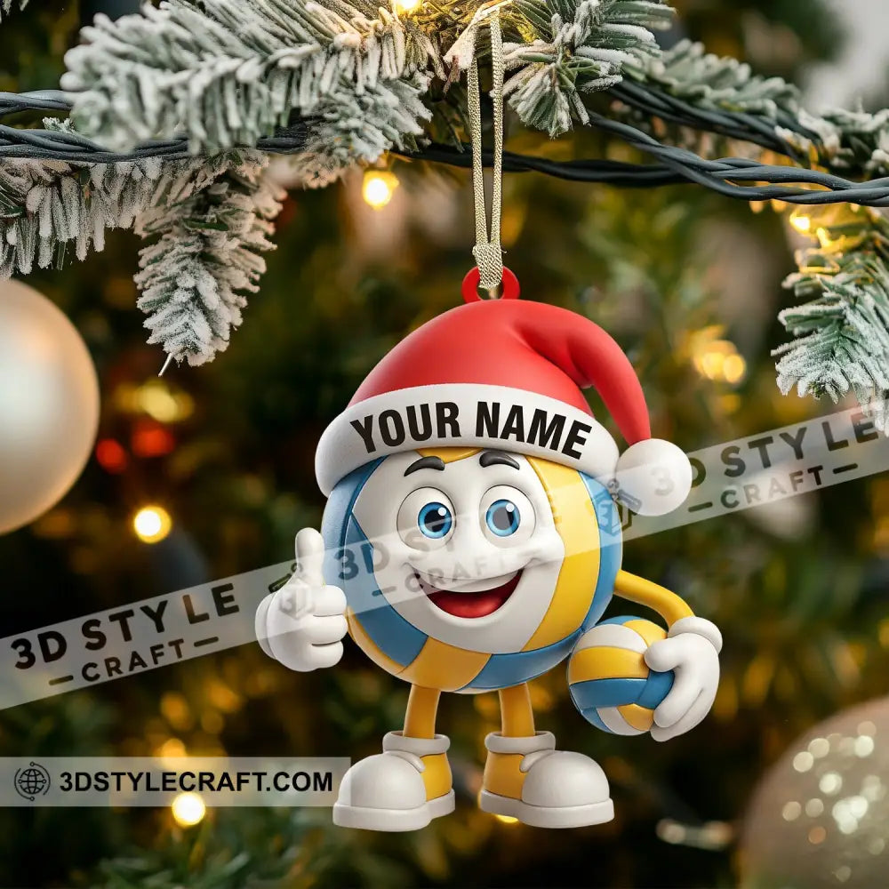 Volleyball Christmas Home Decor Christmas Ornament Personalized Ornament Ornament