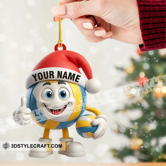 Volleyball Christmas Home Decor, Christmas Ornament, Personalized Ornament style option 2