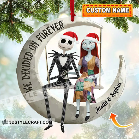 We Decided On Together Couple Home Decor Christmas Ornament Personalized Ornament 3.54’’ / 1 Ornament Ornament