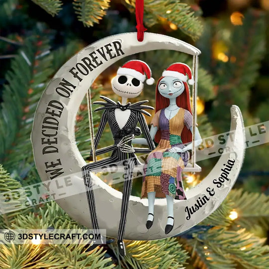 We Decided On Together Couple Home Decor, Christmas Ornament, Personalized Ornament style option 4