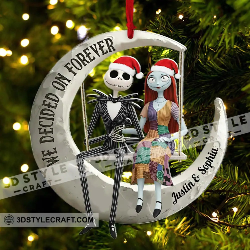 We Decided On Together Couple Home Decor Christmas Ornament Personalized Ornament Ornament